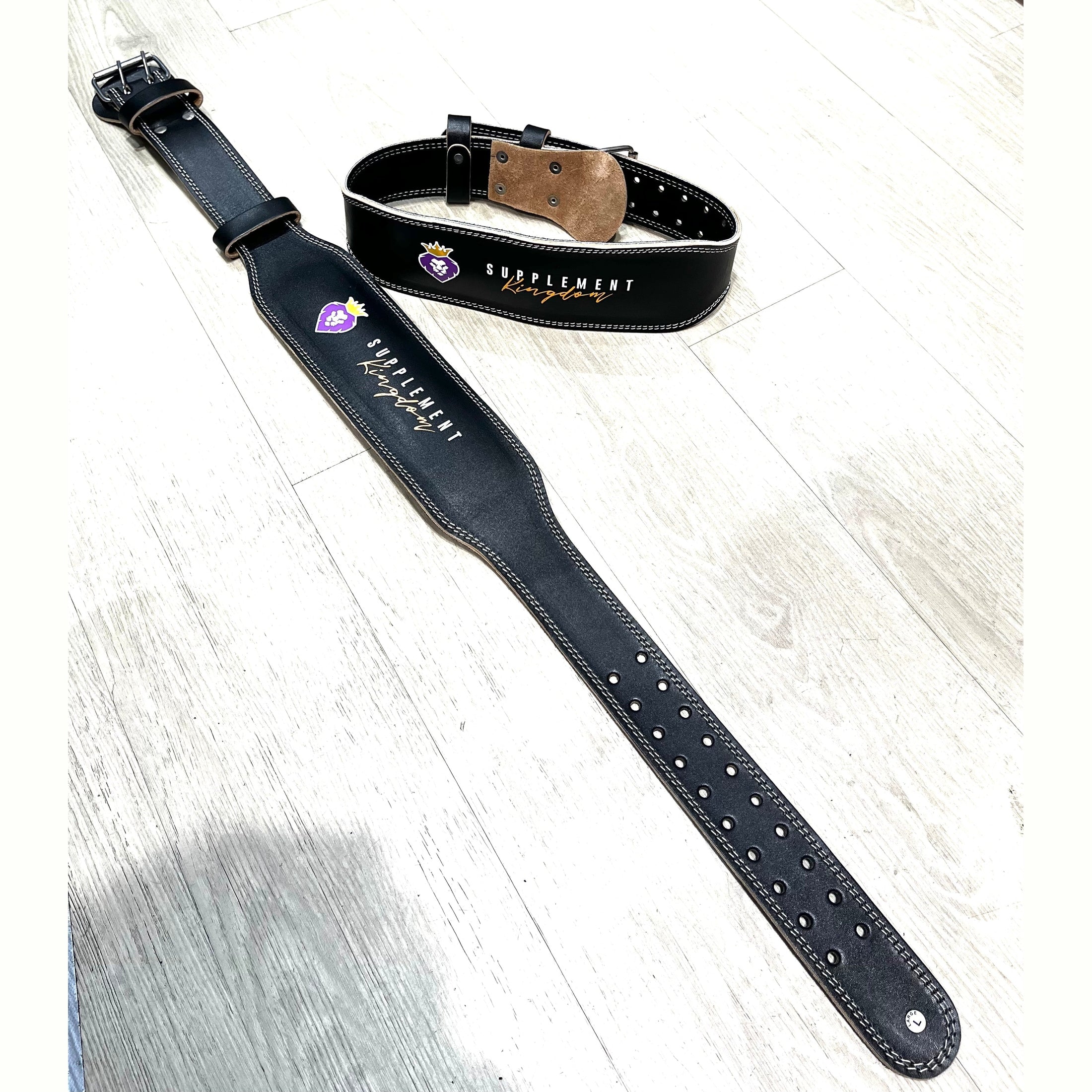 6” Supplement Kingdom Leather Weight lifting Belts