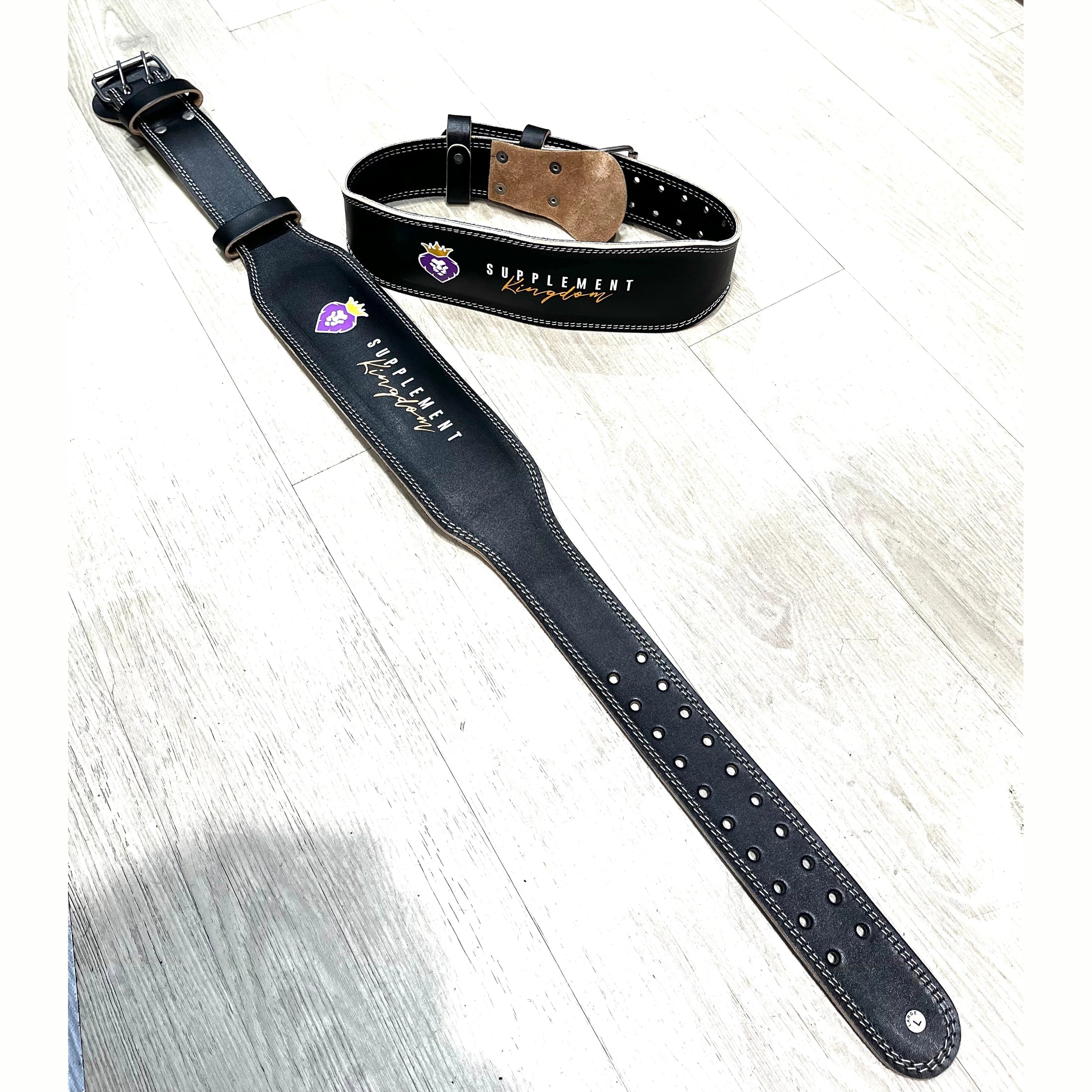 4” Supplement Kingdom Leather Weight lifting Belts
