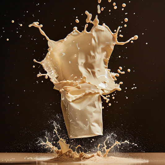 Protien powder splashing