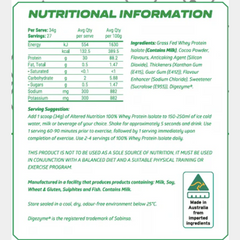 ALTERED NUTRITION  100% ISOLATE