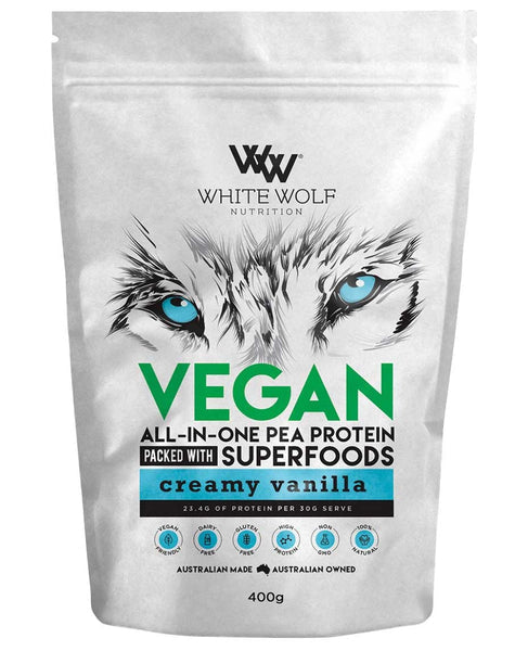 Vegan ALL IN ONE Pea Protein by White Wolf Nutrition